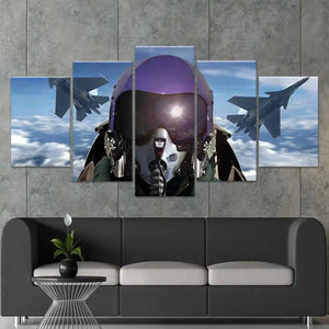 Fighter Jet Pilot Wall Art Canvas Print-Stunning Canvas Prints