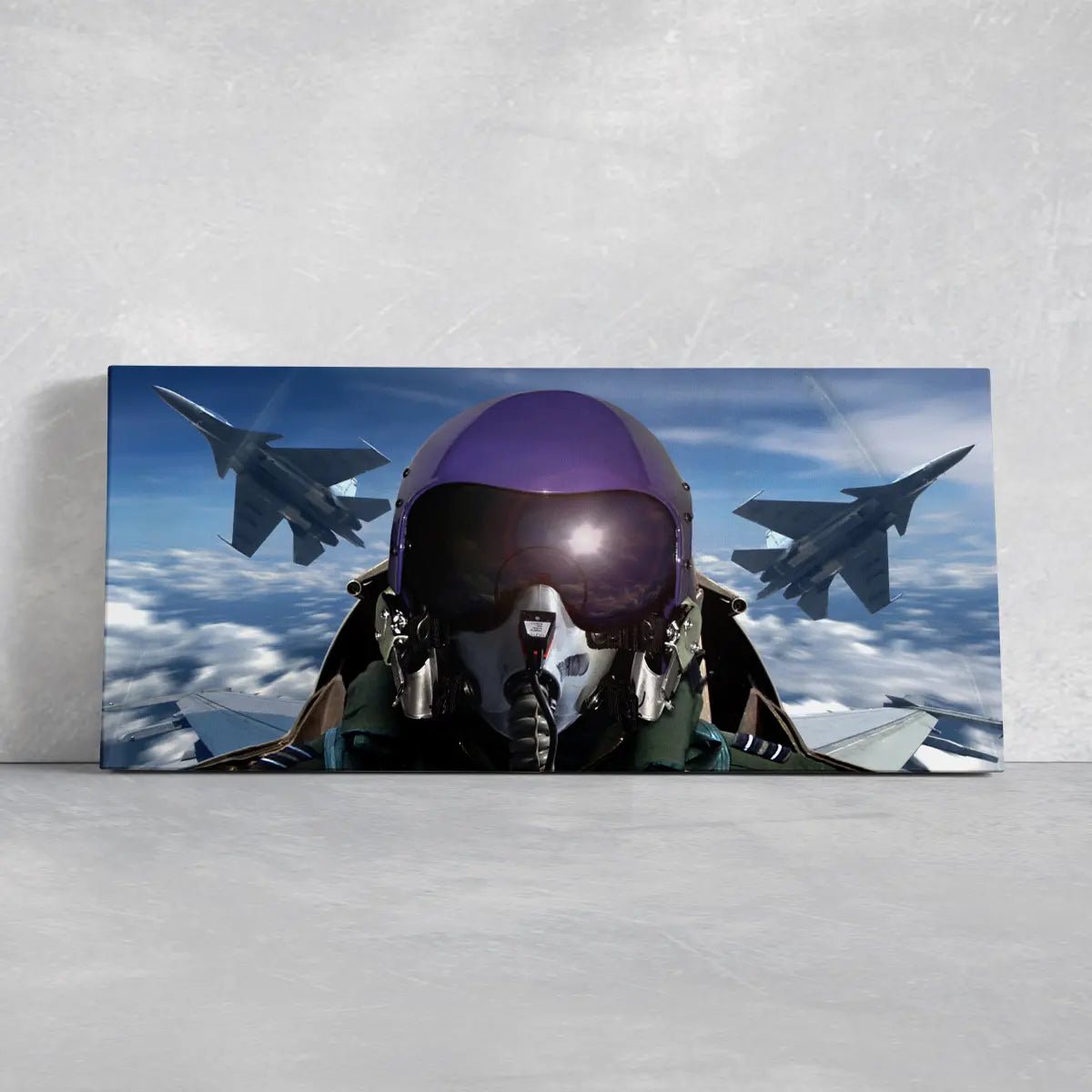 Fighter Jet Pilot Wall Art Canvas Print-Stunning Canvas Prints