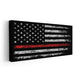 Firefighter Flag Wall Art Canvas Print-Stunning Canvas Prints