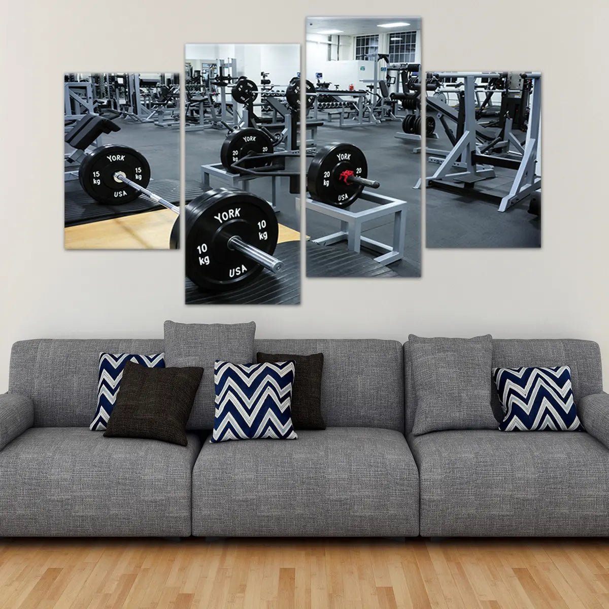 Weightlifting Gym Wall Art Canvas Print-Stunning Canvas Prints