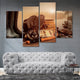 Fly Fishing Equipment Multi Panel Canvas Wall Art 4 pieces