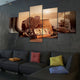 Fly Fishing Equipment Multi Panel Canvas Wall Art 5 pieces
