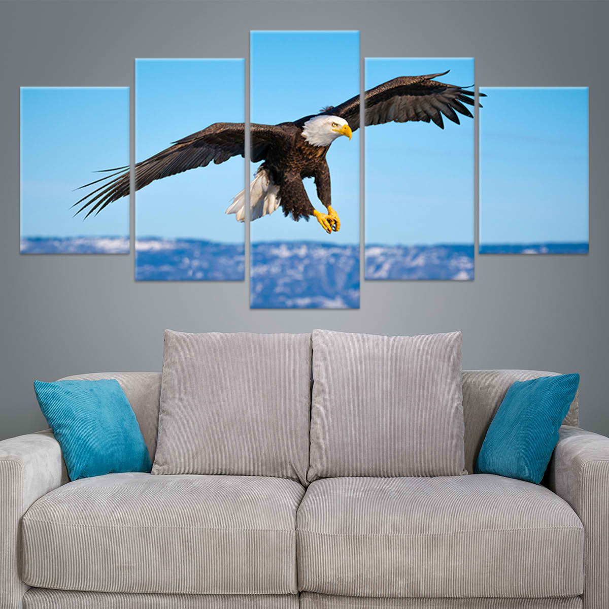 Flying Bald Eagle Wall Art-Stunning Canvas Prints