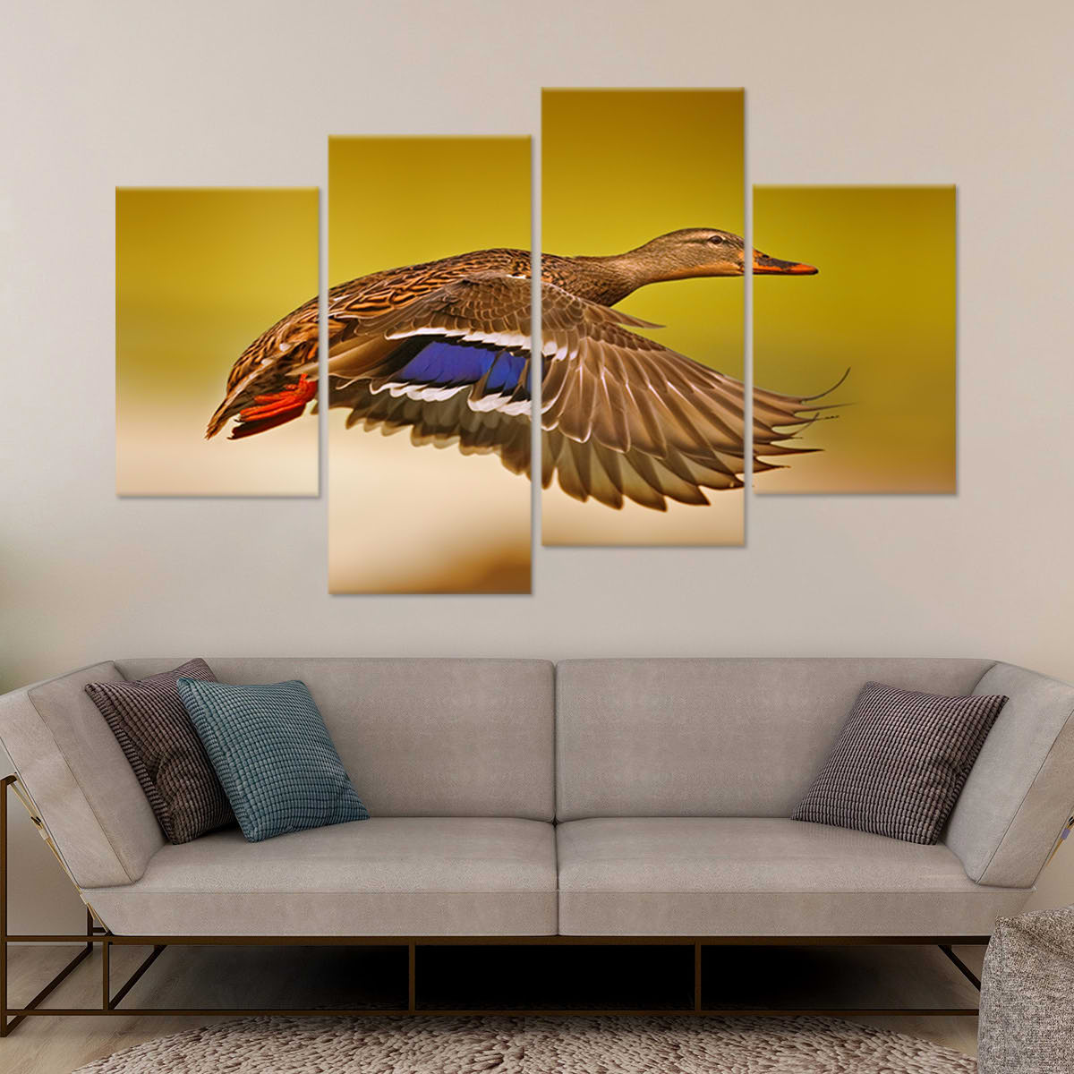 Flying Duck Wall Art-Stunning Canvas Prints