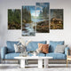 River Cabin Wall Art Canvas Print-Stunning Canvas Prints