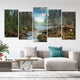 River Cabin Wall Art Canvas Print-Stunning Canvas Prints
