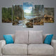 River Cabin Wall Art Canvas Print-Stunning Canvas Prints