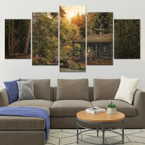 Forest Cabin Wall Art Canvas-Stunning Canvas Prints