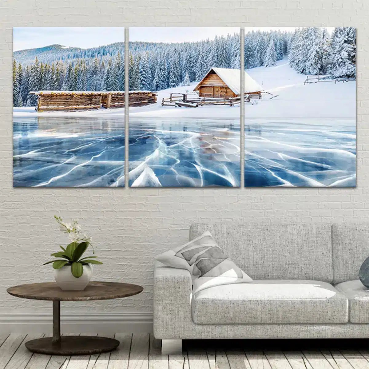 Frozen Lake Wall Art-Stunning Canvas Prints