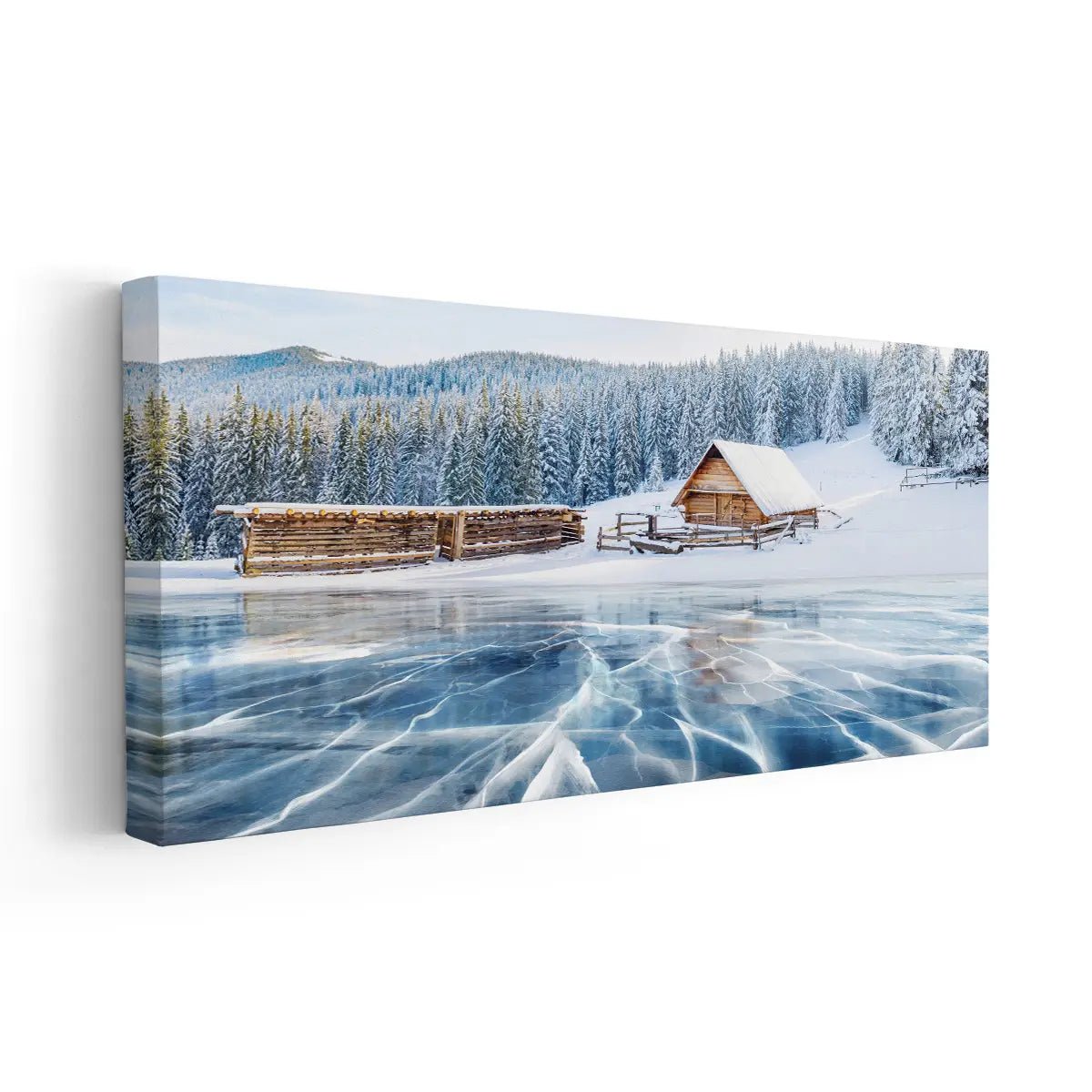 Frozen Lake Wall Art-Stunning Canvas Prints