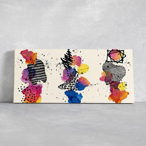 Watercolor Shapes Wall Art Canvas Print-Stunning Canvas Prints