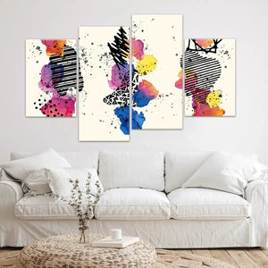 Watercolor Shapes Wall Art Canvas Print-Stunning Canvas Prints