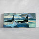 Geometric Orca Whales Wall Art Canvas-Stunning Canvas Prints