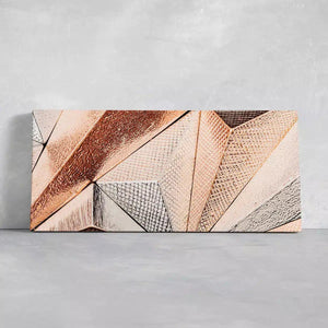 Geometric Copper Mosaic Wall Art Canvas Print-Stunning Canvas Prints