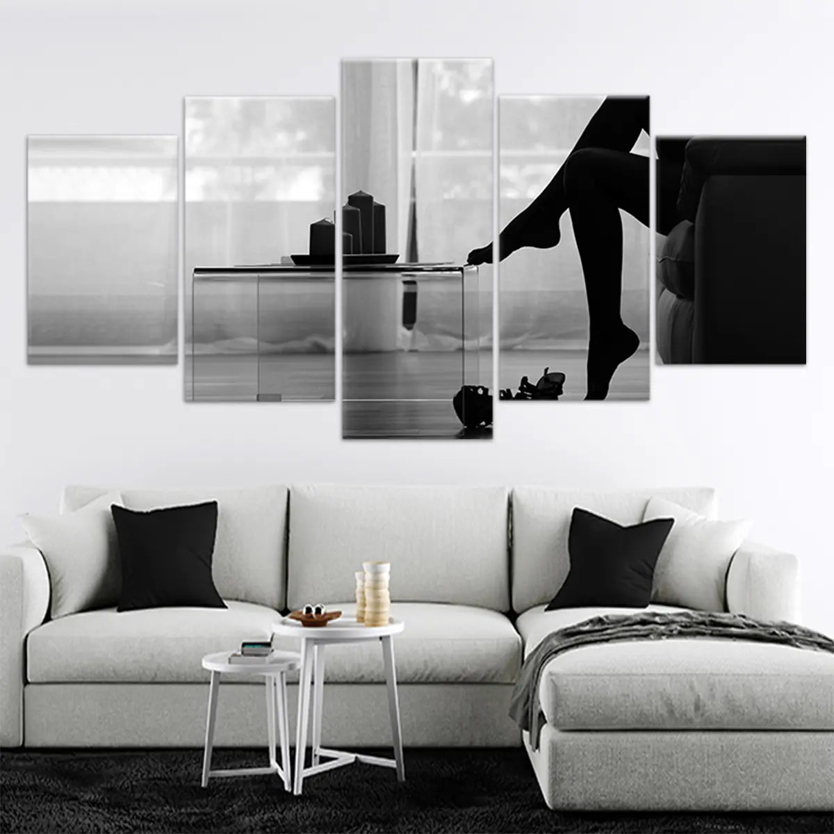 Female Legs Silhouette Wall Art-Stunning Canvas Prints