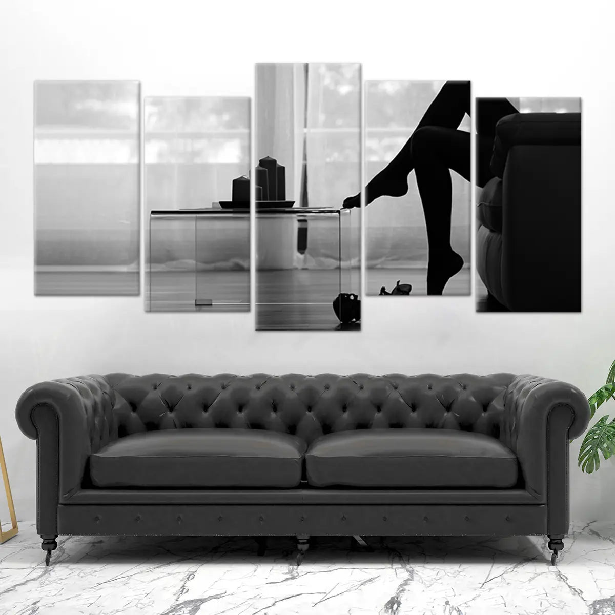 Female Legs Silhouette Wall Art-Stunning Canvas Prints