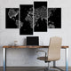 Night Lights World Map Wall Art-Stunning Canvas Prints