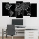 Night Lights World Map Wall Art-Stunning Canvas Prints