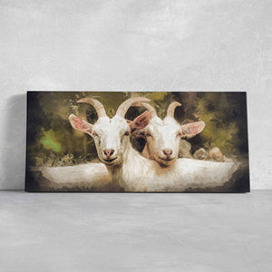 Loving Goats Wall Art Canvas-Stunning Canvas Prints