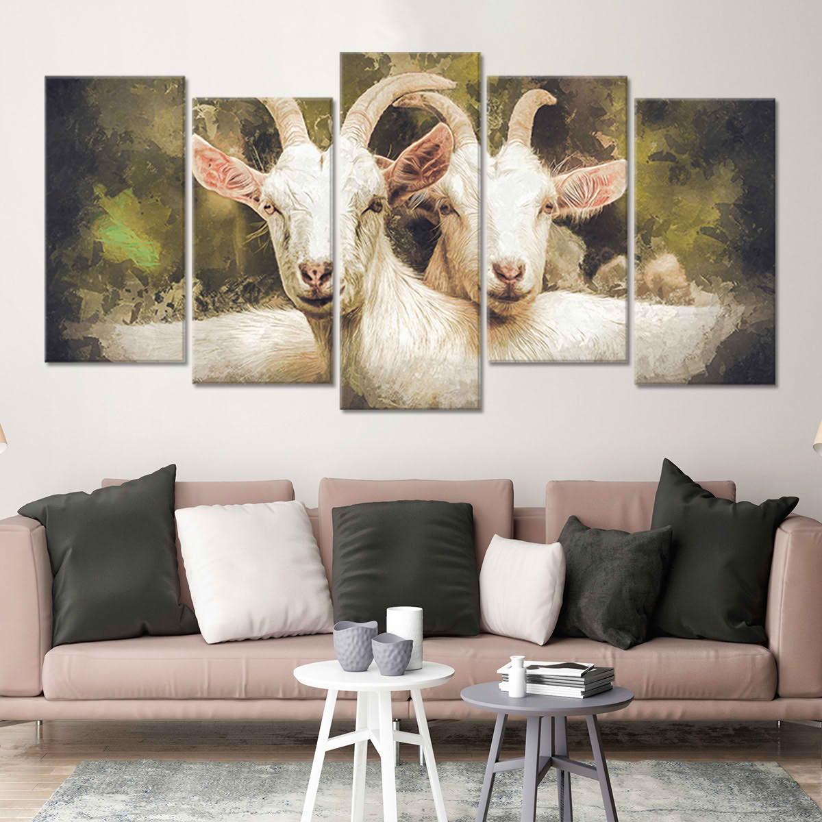 Loving Goats Wall Art Canvas-Stunning Canvas Prints
