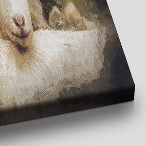 Loving Goats Wall Art Canvas-Stunning Canvas Prints