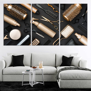 Hairstyling Tools Wall Art Canvas Print-Stunning Canvas Prints