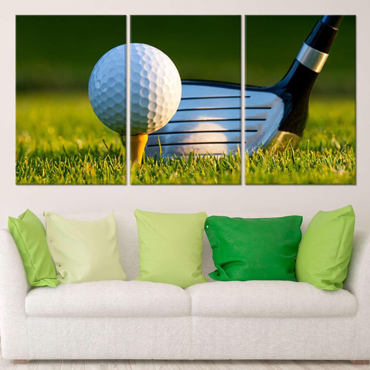 Golf Ball Position Wall Art Set