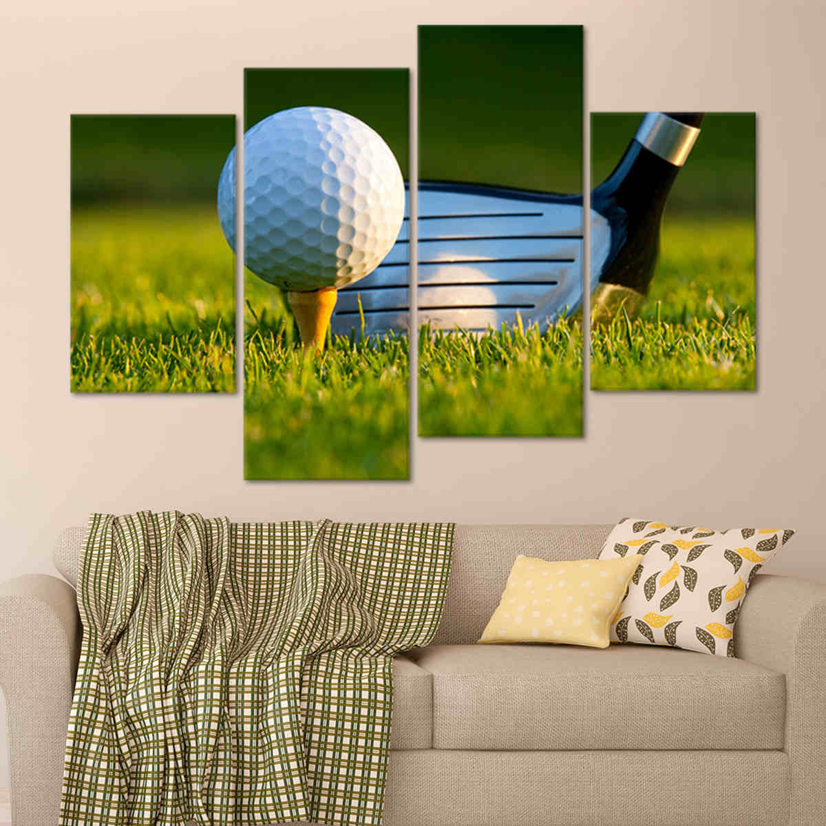 Golf Ball Position Wall Art Canvas Print-Stunning Canvas Prints