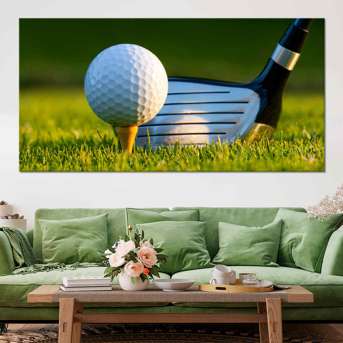 Golf Ball Position Wall Art Canvas Print-Stunning Canvas Prints