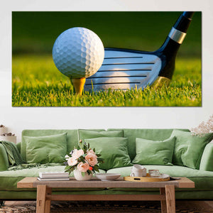 Golf Ball Position Wall Art Canvas Print-Stunning Canvas Prints