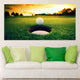 Sunset Golf Ball Wall Art Canvas Print-Stunning Canvas Prints
