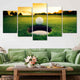 Sunset Golf Ball Wall Art Canvas Print-Stunning Canvas Prints