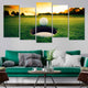 Sunset Golf Ball Wall Art Canvas Print-Stunning Canvas Prints
