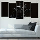 Black Golf Sets Wall Art Canvas Print-Stunning Canvas Prints