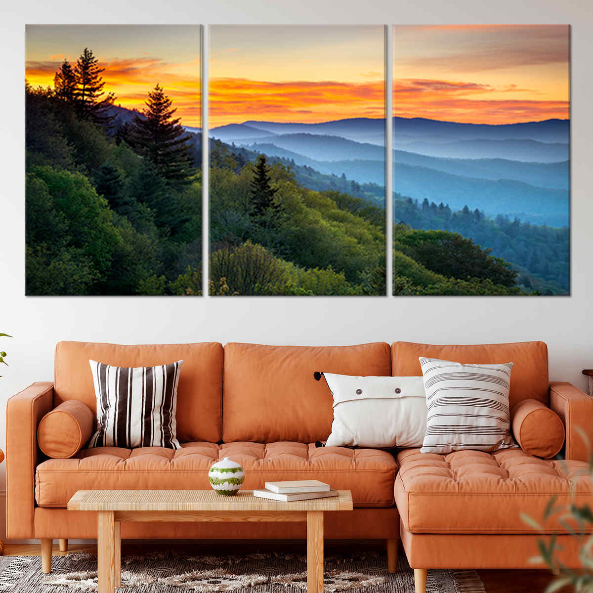 Smoky Mountains Wall Art Canvas-Stunning Canvas Prints