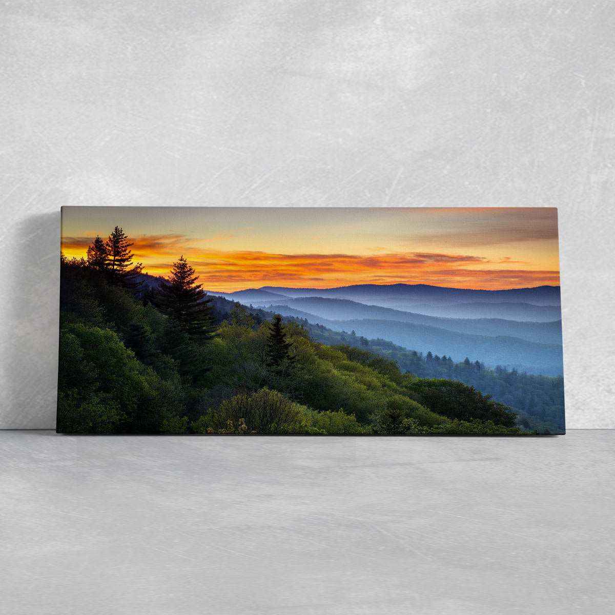Smoky Mountains Wall Art Canvas-Stunning Canvas Prints