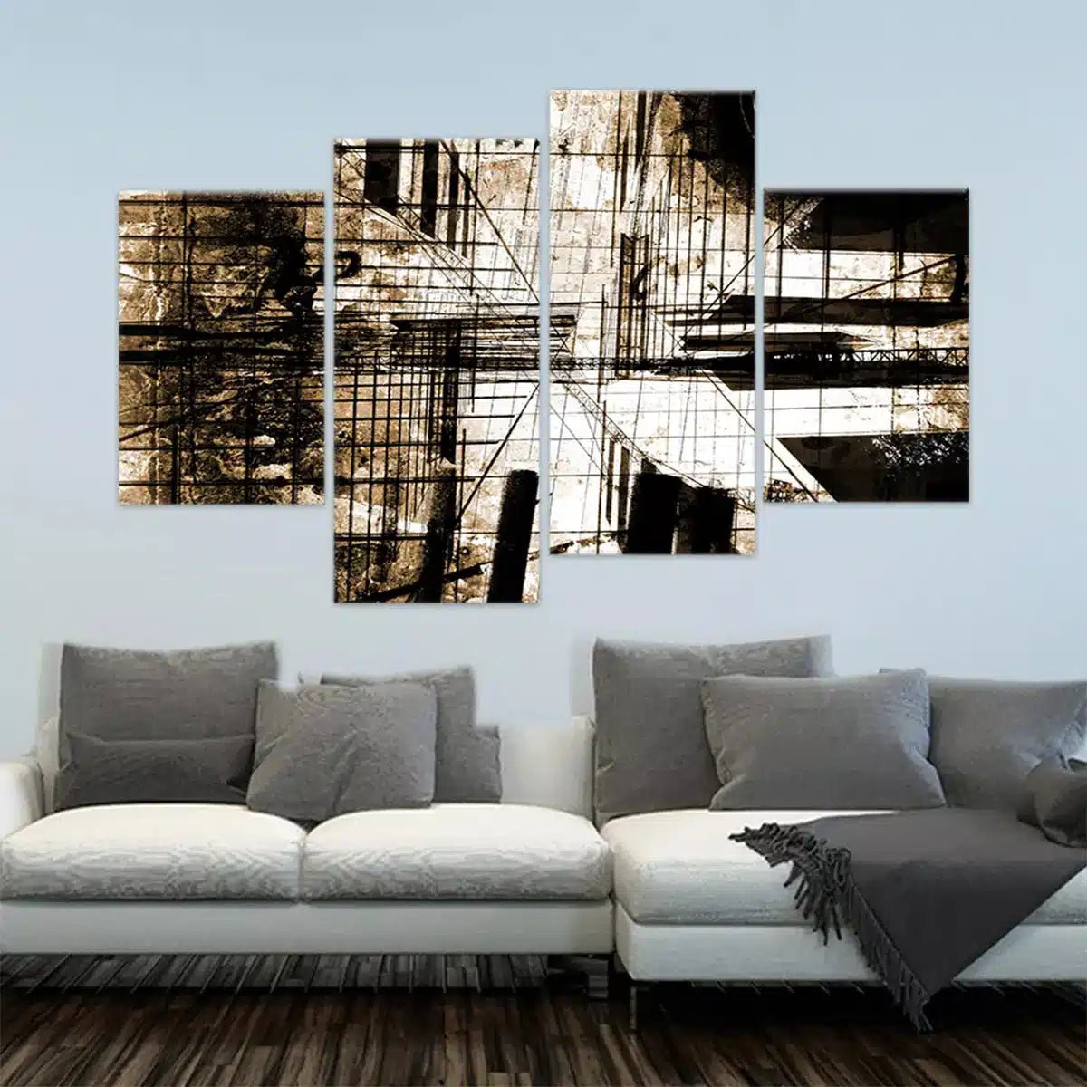 Abstract Industrial Architecture Wall Art Canvas-Stunning Canvas Prints