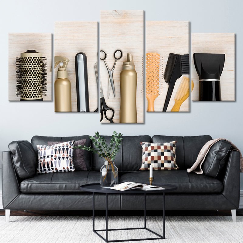 Hairdresser Tools Multi Panel Canvas Wall Art-Stunning Canvas Prints