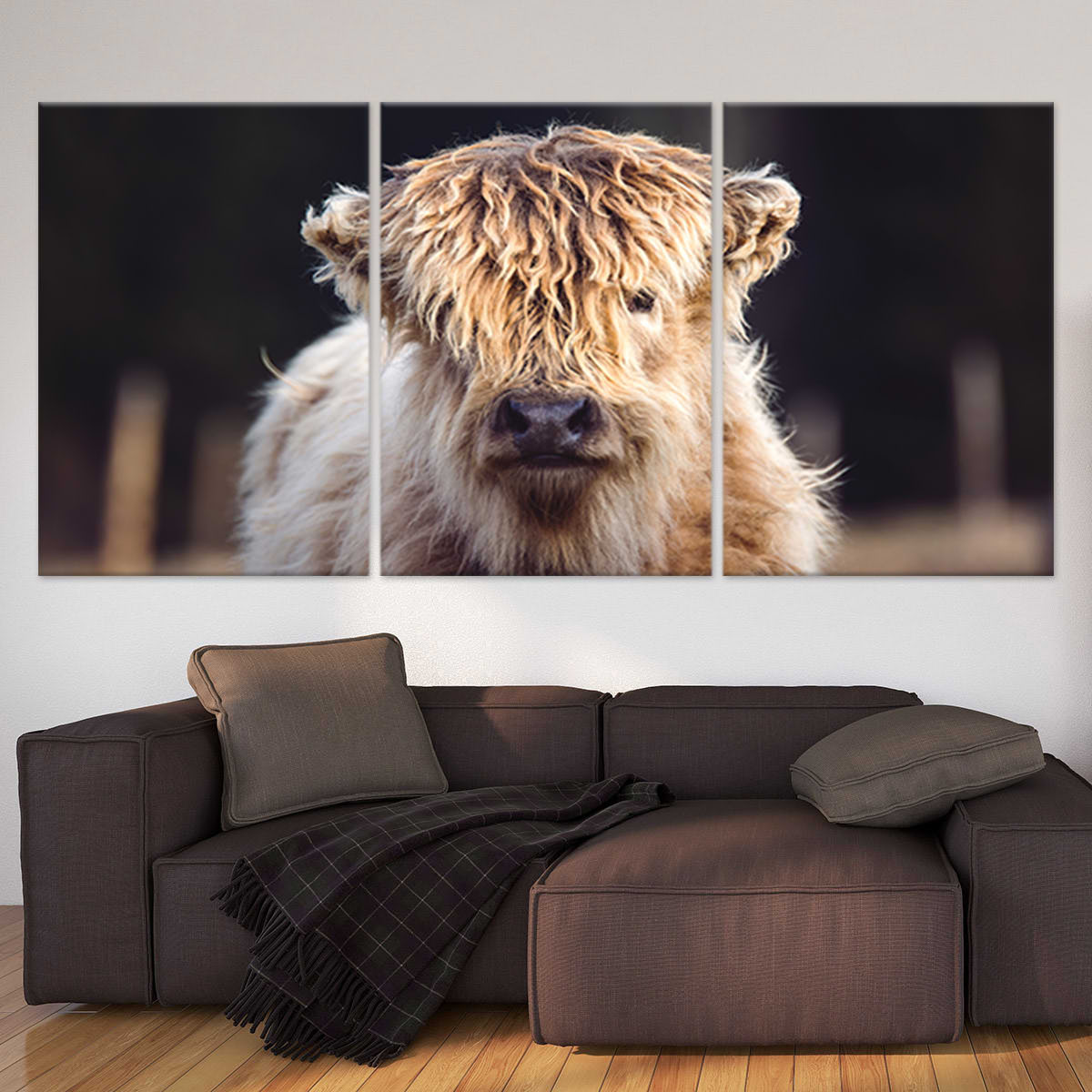 Mini Highland Cow Wall Art-Stunning Canvas Prints