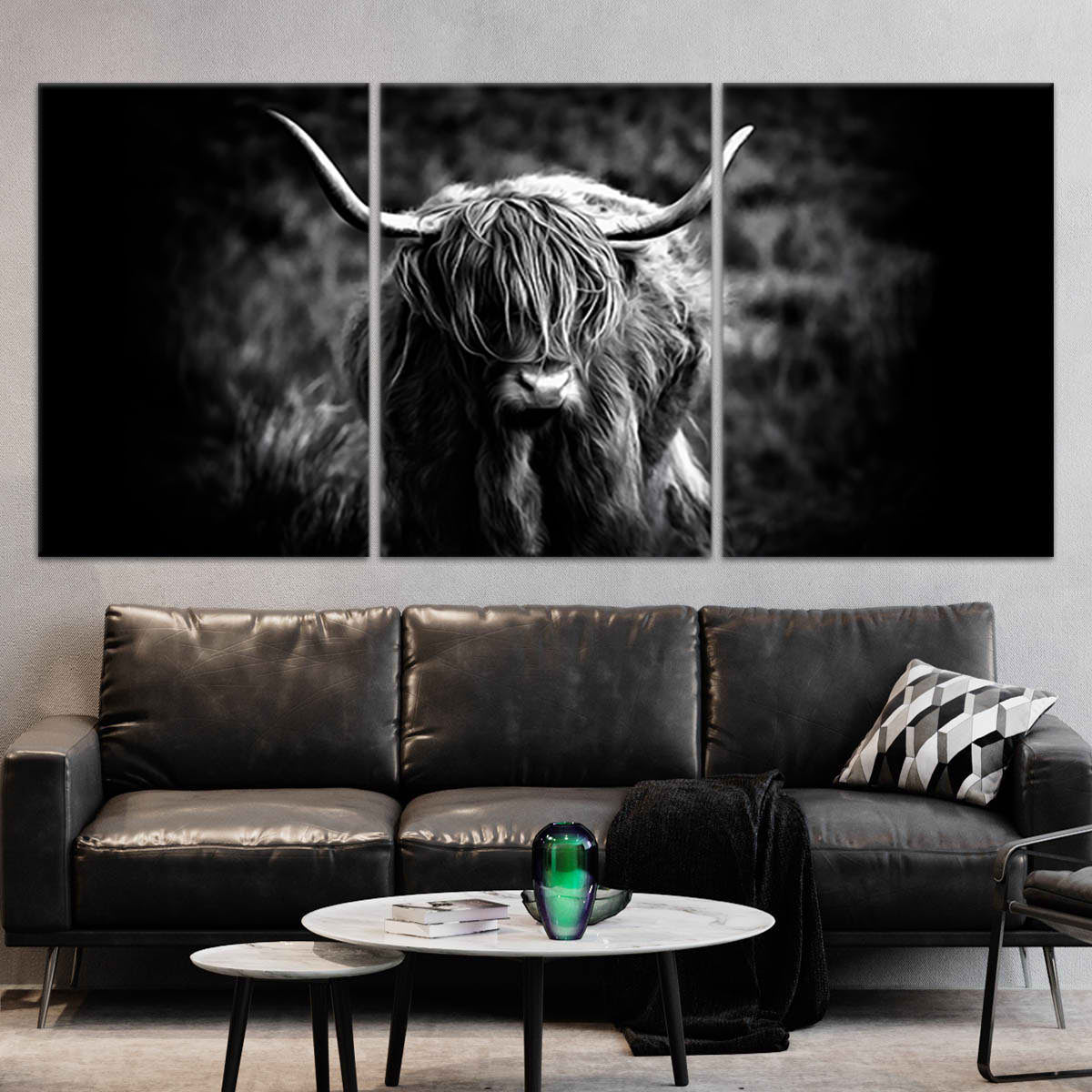 Large Highland Cow Wall Art-Stunning Canvas Prints