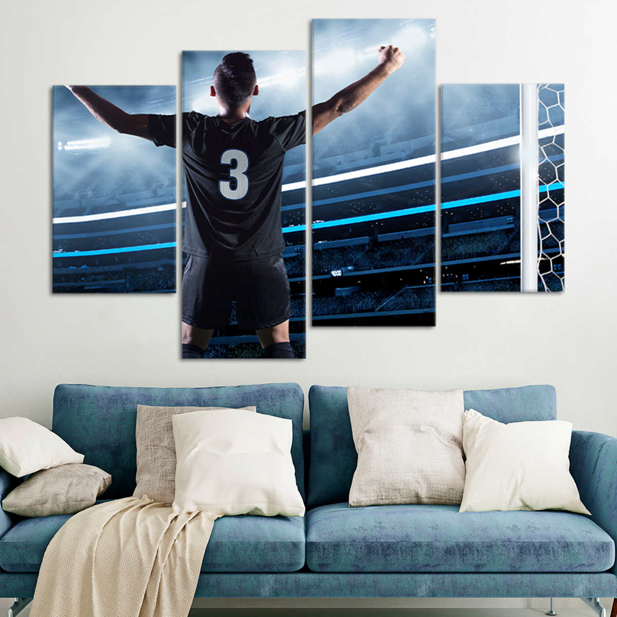 Soccer Player Wall Art Canvas Print-Stunning Canvas Prints