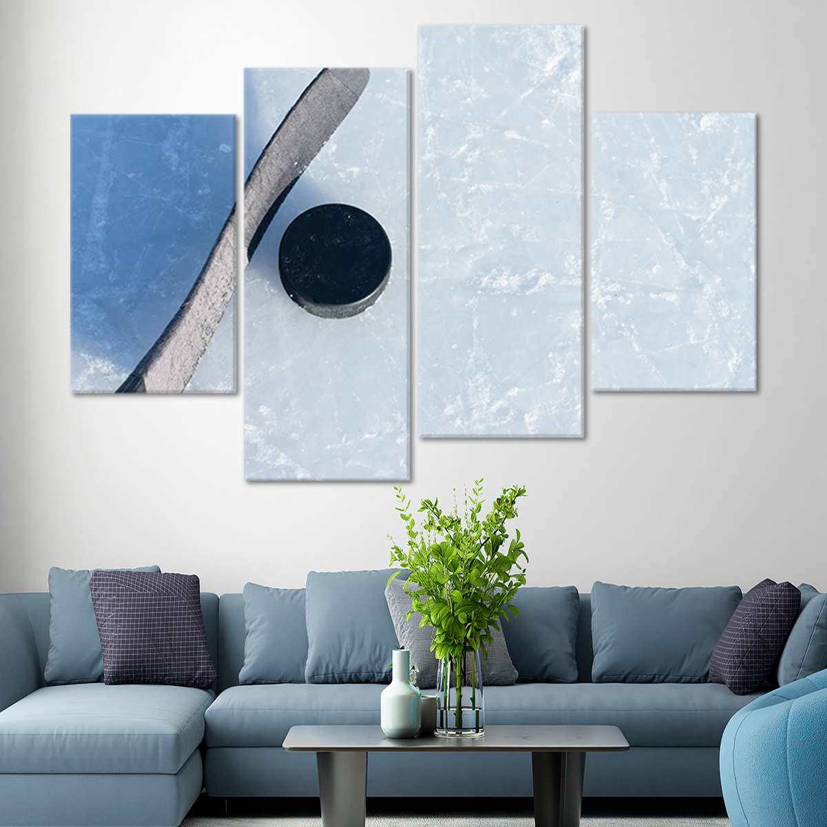 Ice Hockey Canvas Wall Art