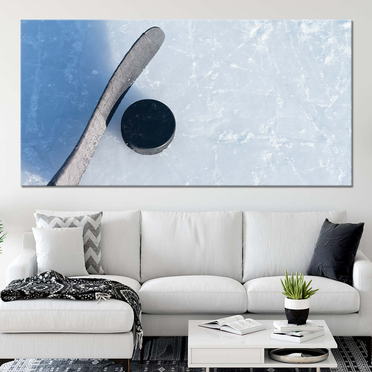 Ice Hockey Canvas Wall Art