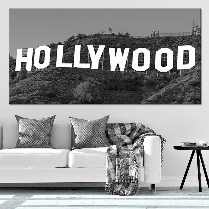 Hollywood Sign Multi Panel Canvas Wall Art 1 piece