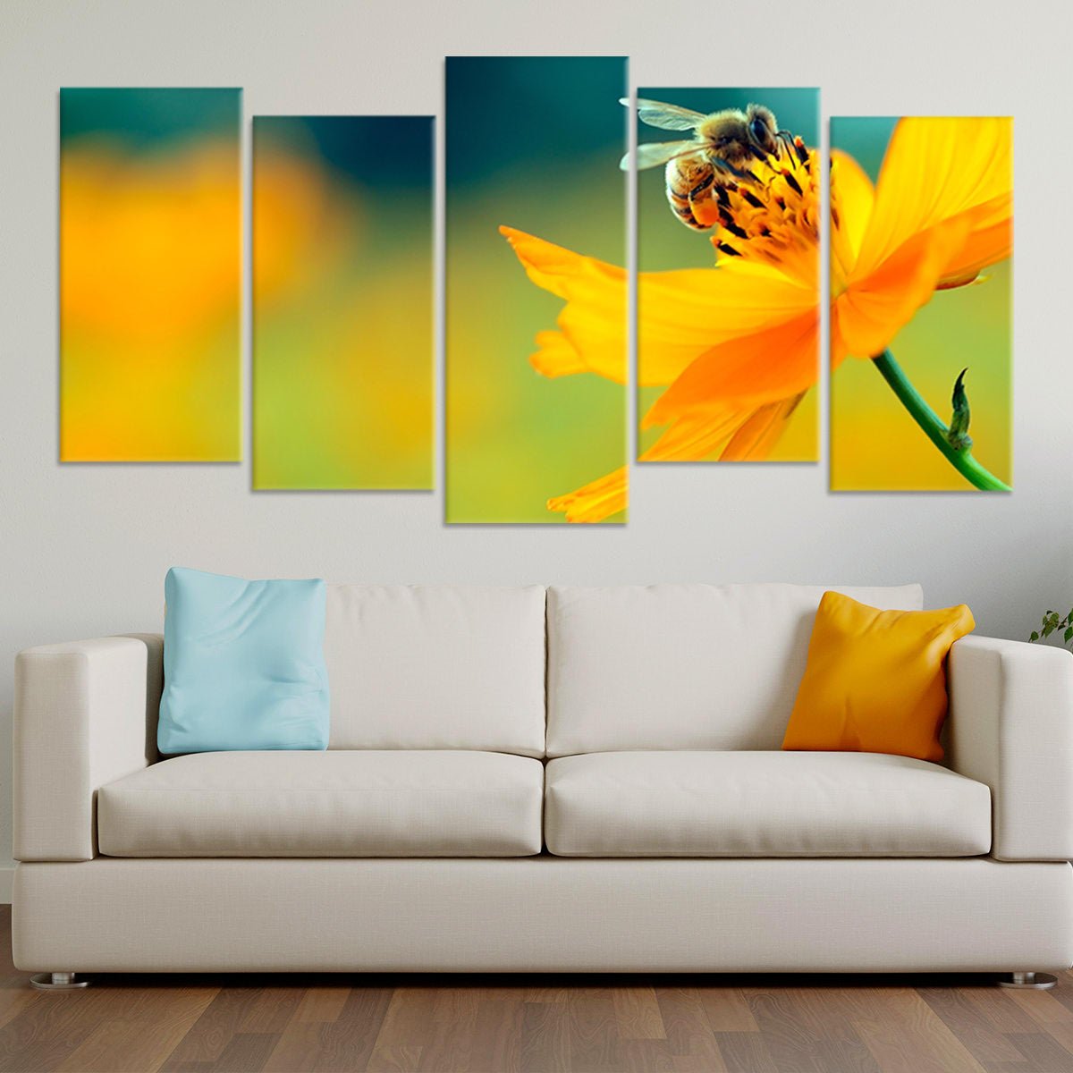 Working Honey Bee Wall Art-Stunning Canvas Prints