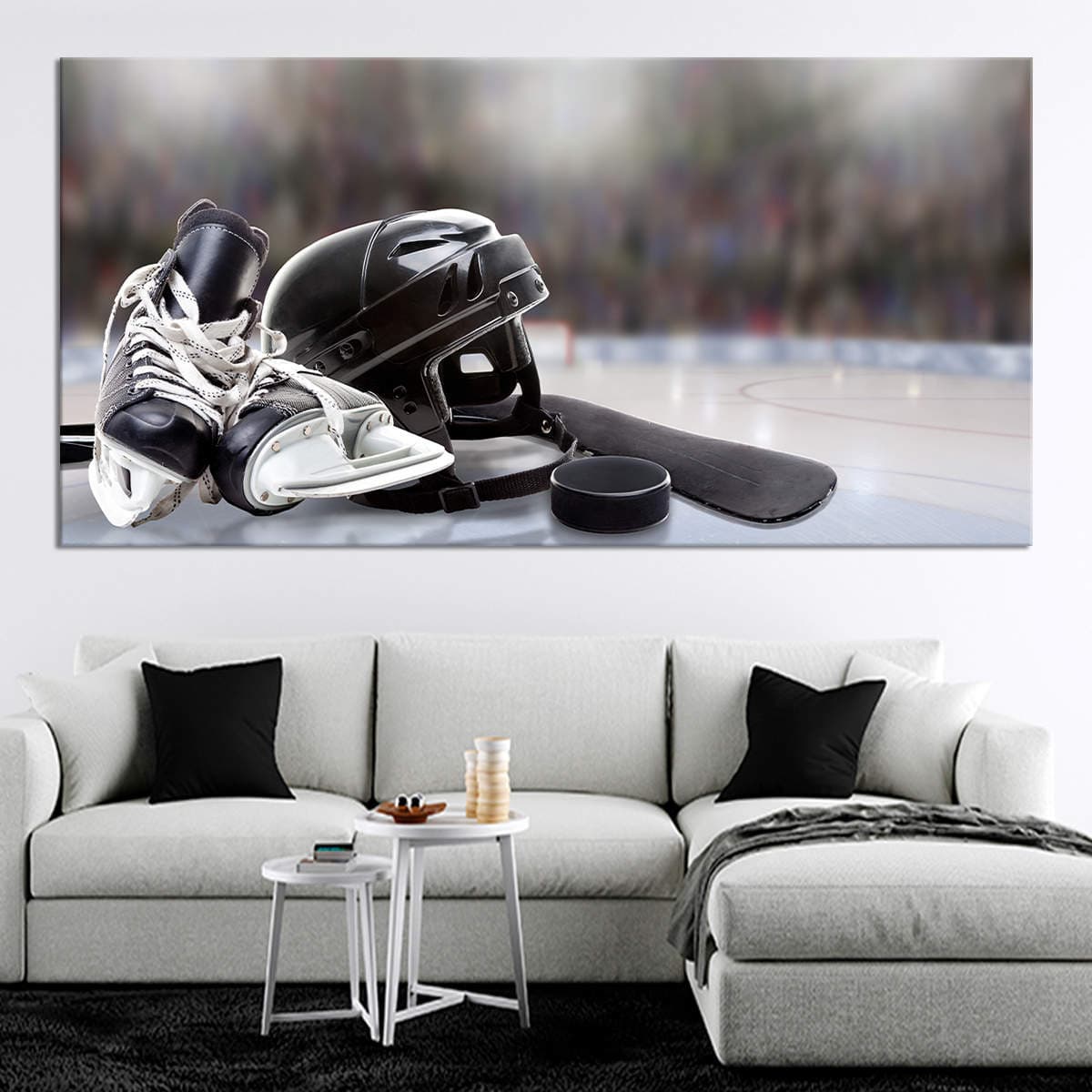 Ice Hockey Essentials Canvas Wall Art