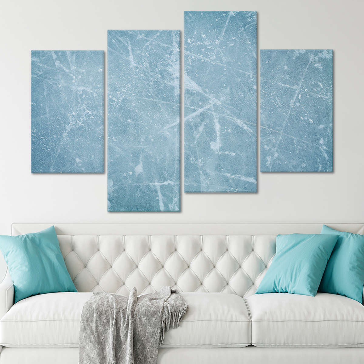Ice Hockey Rink Wall Art Canvas Print-Stunning Canvas Prints