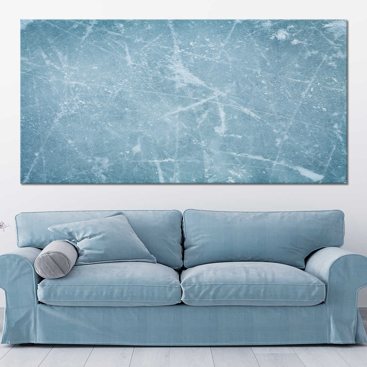 Ice Hockey Ring Multi Panel Canvas Wall Art