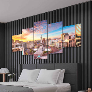 Indianapolis Skyline Wall Art Canvas-Stunning Canvas Prints