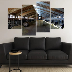 Cattle Barn Wall Art Canvas Print-Stunning Canvas Prints